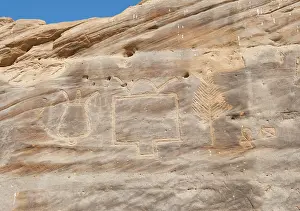 Frond: Graffiti, Gebel el-Silsila, Egypt