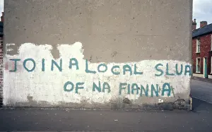 Gaelic: Graffiti on a wall, Northern Ireland