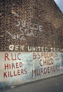 Irishman: Graffiti on a wall, Northern Ireland