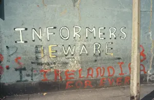 Informers: Graffiti on a wall, Northern Ireland