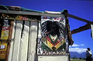Rasta: Graffitti and signage on a shack