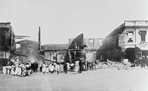 Muirhead: Grahamstown: Church Square (South), fire damage