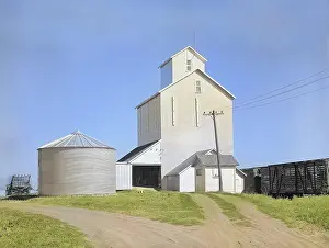Shelled: Grain elevator - agriculture - rural landscape