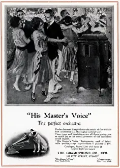 Gramaphone: The Gramaphone Co, His Masters Voice Advert