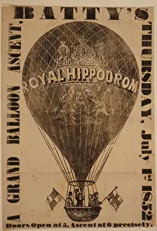 Thursday: A grand balloon ascent, Batty's, Thursday, July 1st, 1852