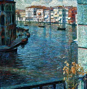 Boccioni: Grand Canal, oil on canvas