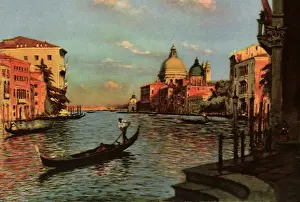 Gondolier: Grand Canal. Venice