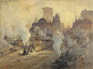 4 People: GRAND CENTRAL TERMINAL, by Colin Campbell Cooper