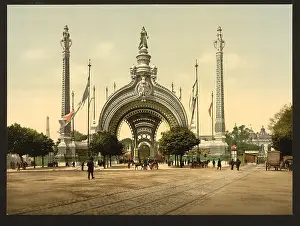 Universel: Grand entrance, Exposition Universal, 1900, Paris, France