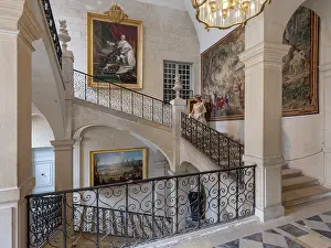 Banisters: Grand Escalier, Chateau d'Usse, Indre-et-Loire, France