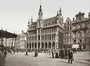 Photochrome: Grand Place, Brussels, Belgium