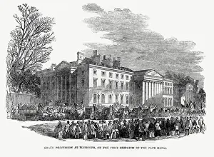 Corporations: Grand procession at Plymouth on first dispatch of Cape mails