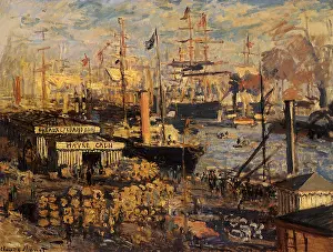 Conveys: Grand Quai at Havre, by Monet