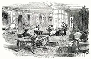Sofas: The Grand Saloon of the Atlantic steamship