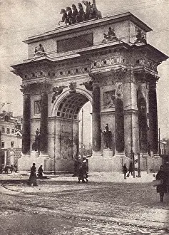 Tverskaya: Grand Triumphal Arch, Moscow, Soviet Union