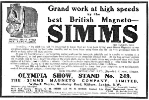 Magneto: For Grand Work At High Speeds Choose Simms Magnetos