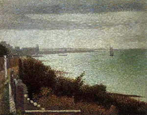 Seurat: Grandcamp, Evening, by Georges Seurat
