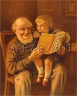 Chatterbox: GRANDFATHER READING/1900