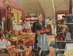 Grandma: Grandma helps cook Thanksdiving Dinner