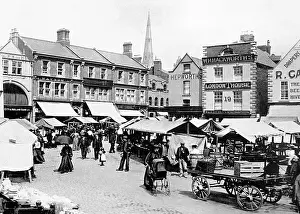 Grantham: Grantham Market Place early 1900s