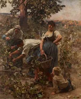 4 People: THE GRAPE HARVEST, by Leon-Augustin Lhermitte, 1884