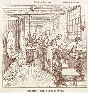 Planing: The Graphic - finising the electrotypes 1881