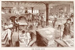 Stacking: The Graphic - folding room 1881