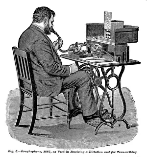 Transcribing: The graphophone, an early dictaphone, the ?
