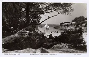 Ibiza: Grassio beach, San Antonio, Ibiza, Balearic Islands, Spain
