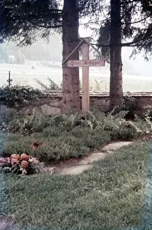 Styria: Grave of Austrian writer Peter Rosegger
