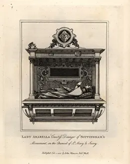 Antiquaries: Grave effigy or Lady Arabella, Countess Dowager