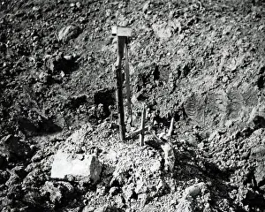 Shocking: Grave in a shell hole, Western Front, WW1