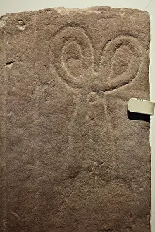 Shears: Grave slab, Dumbarton Castle, West Dunbartonshire, Scotland