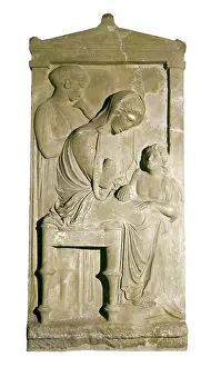 Attica: Grave Stele of Polyxene. ca. 360 BC. Classical