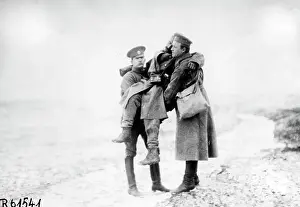 Badly: Gravely wounded Russian soldier