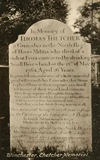 Contracted: Gravestone in the Graveyard of Winchester Cathedral