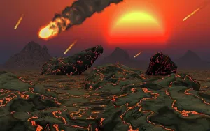Collision: Gravity pulling in asteroids & other space matter