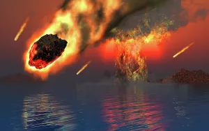 Collision: Gravity pulling in asteroids & other space matter