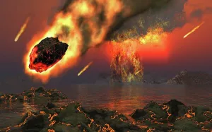 Collision: Gravity pulling in asteroids & other space matter