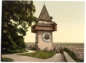Styria: Graz, the clock, Styria, Austro-Hungary