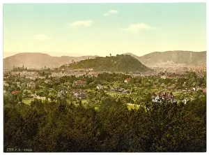 Styria: Graz, general view from the Lechwalde, Styria, Austro-Hungar