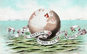 Highlighted: Great Britain highlighted on the globe