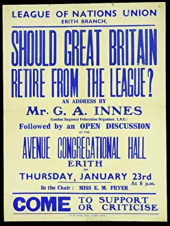 Innes: Should Great Britain retire from the League?