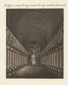 Poona: Great Chaitya cave in the Karla Caves, Maharashtra