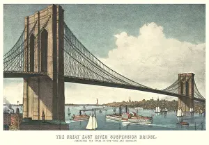 Illustr: The Great East River Suspension Bridge
