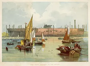 Millwall: Great Eastern constructed, 1857