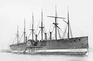 Dismantled: The Great Eastern being dismantled on the River Mersey