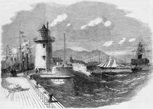 Breakwater: Great Eastern at Holyhead, 1859