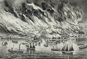 Octr: The great fire at Chicago, Octr. 8th 1871