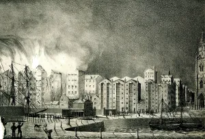 Mersey: The Great Fire in Liverpool, 15 January 1833